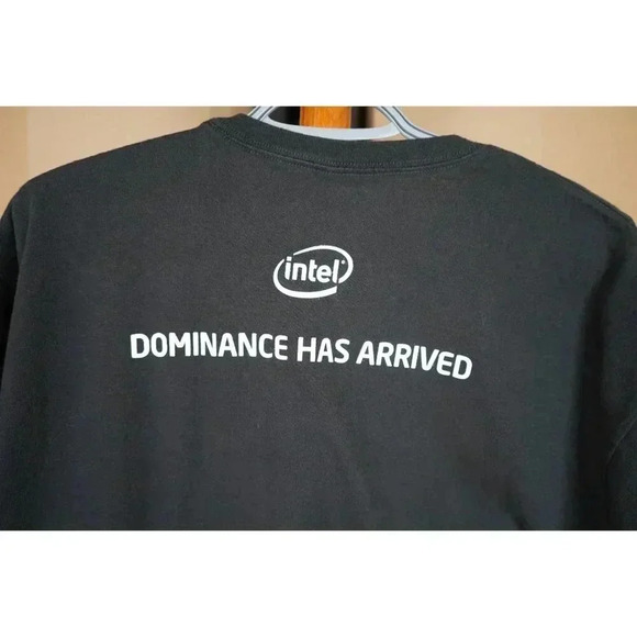 Men's L Black Gaming Tshirt Grid 2 Great Material #437 - Picture 4 of 5